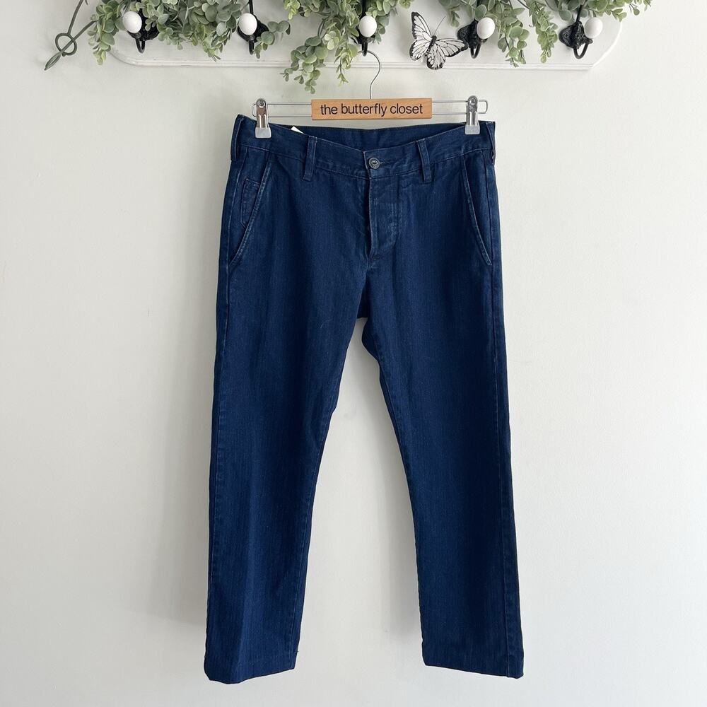 Edwin Men’s 55 Chino Navy Blue Pants Button Fly Size 29x33 H3239